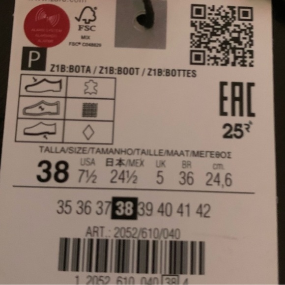 Zara low heeled leather boots - Picture 5 of 5